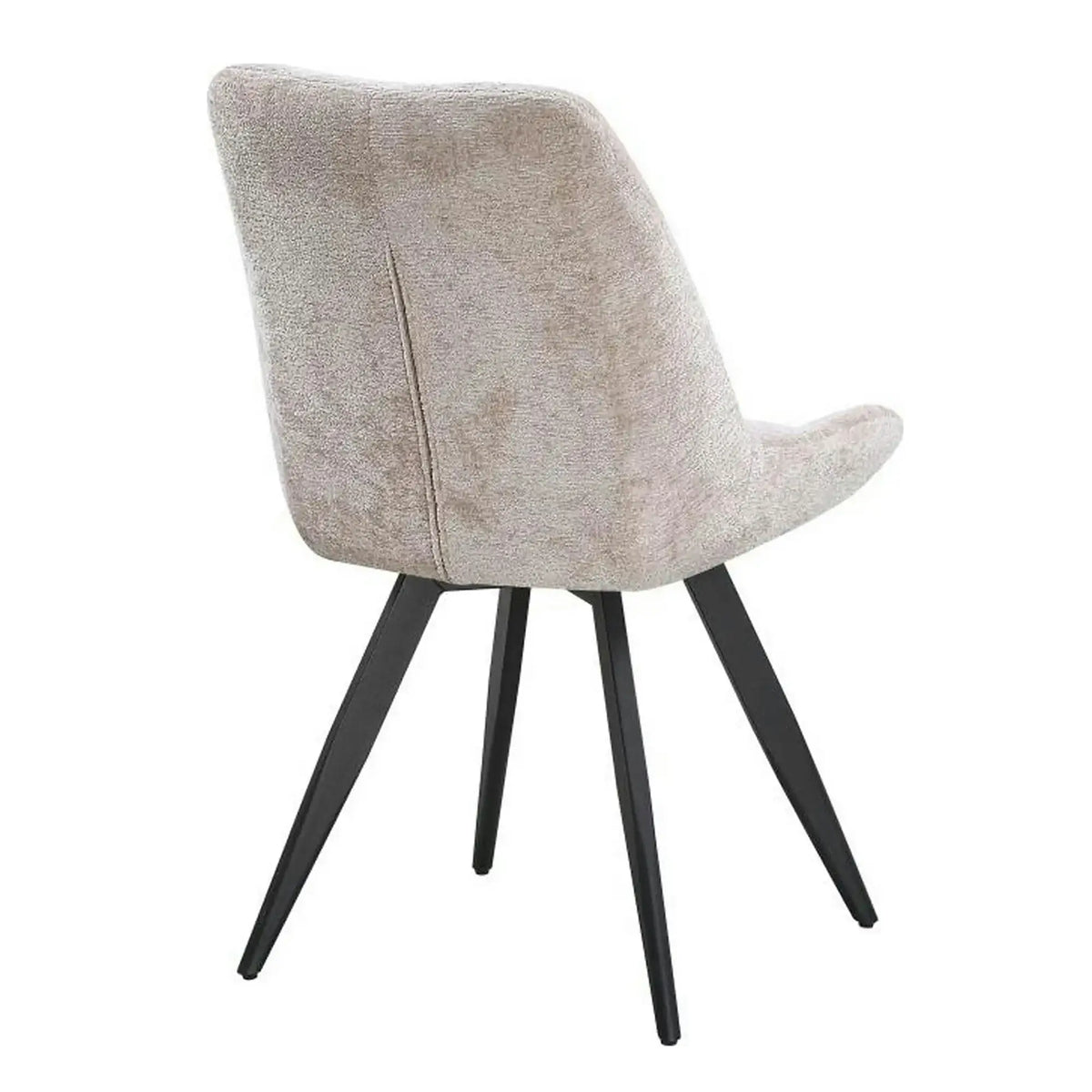 Scaun ART, bej/negru, stofa/metal, 65x56x86 cm