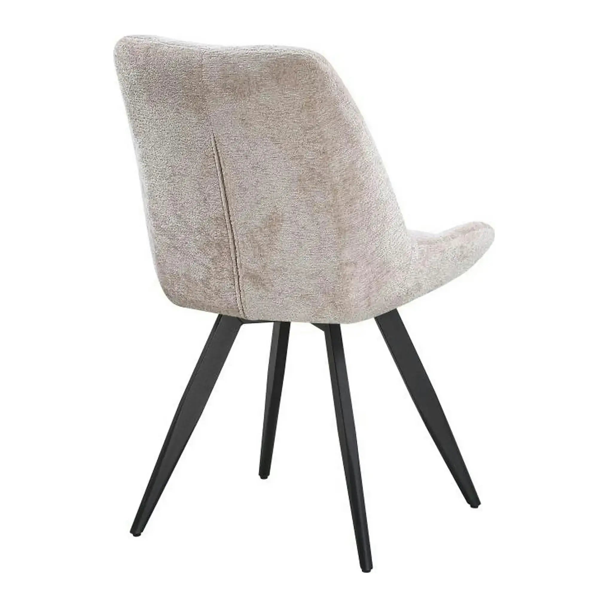 Scaun ART, bej/negru, stofa/metal, 65x56x86 cm