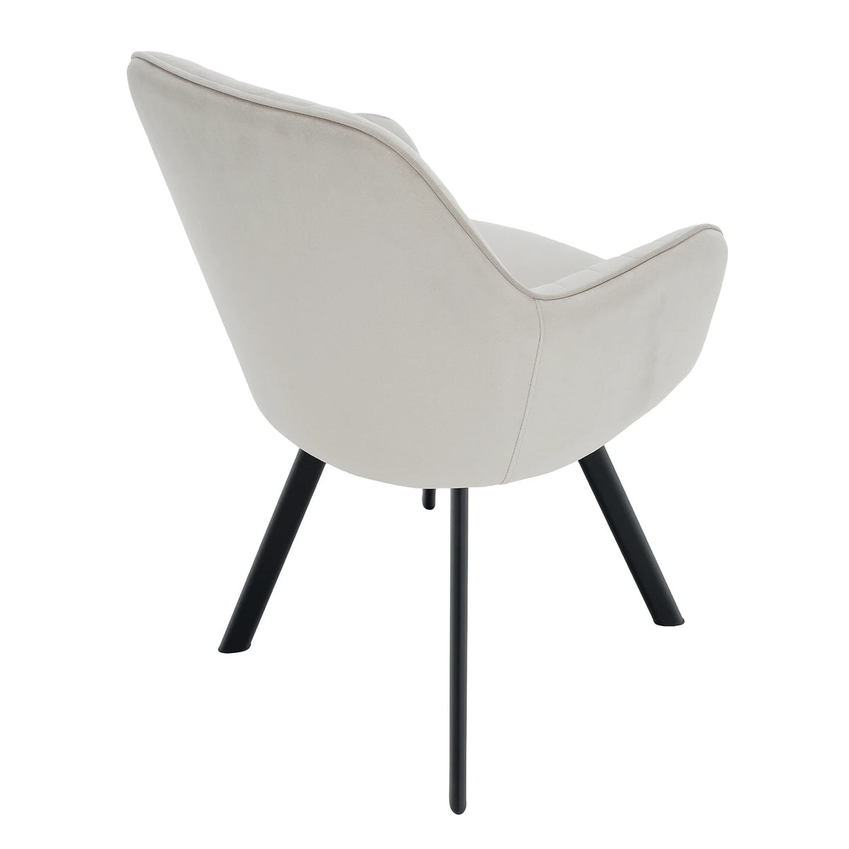 Scaun AURIL, stofa catifelata crem - Bluvel 30, 57x56x88 cm