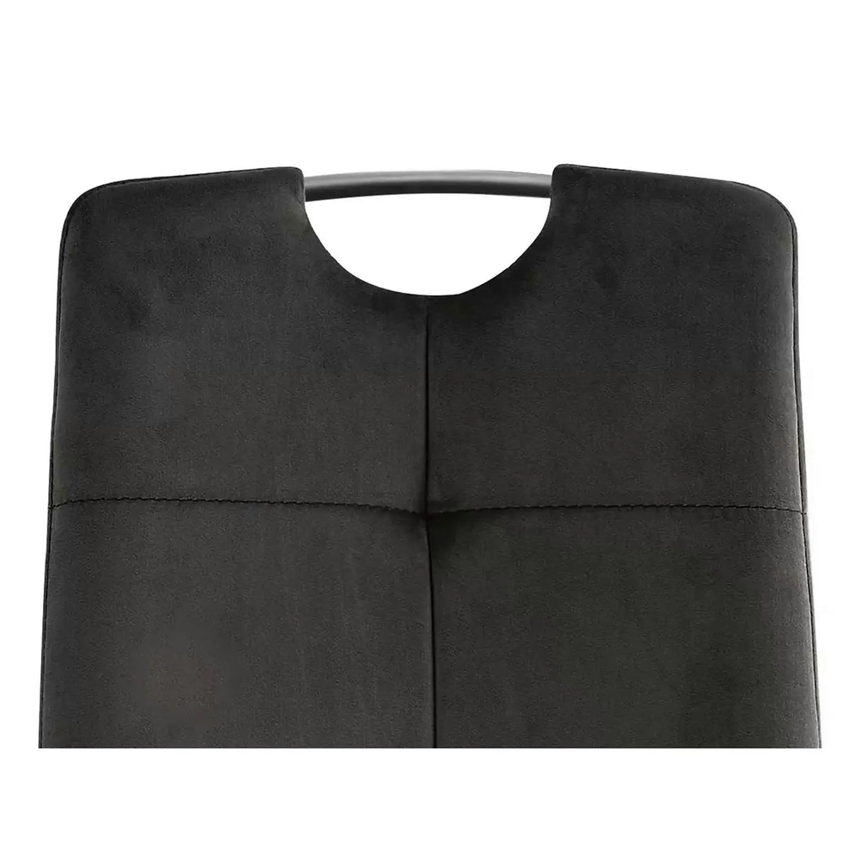 Scaun AXO, negru, stofa catifelata/metal, 43x47x101 cm
