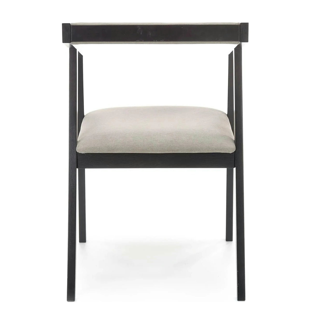 Scaun AZUL, negru/gri, lemn/stofa catifelata, 50x53x79 cm