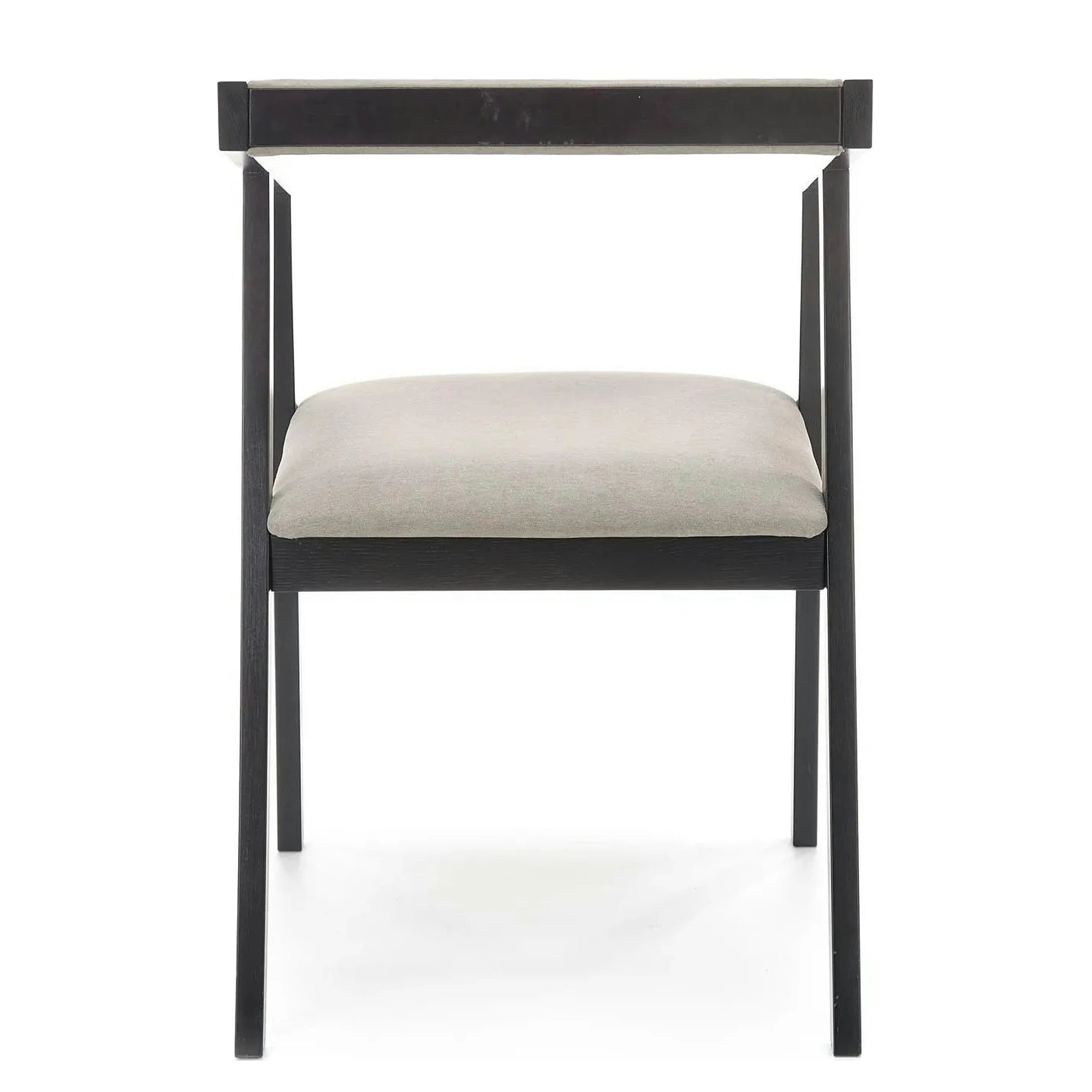 Scaun AZUL, negru/gri, lemn/stofa catifelata, 50x53x79 cm