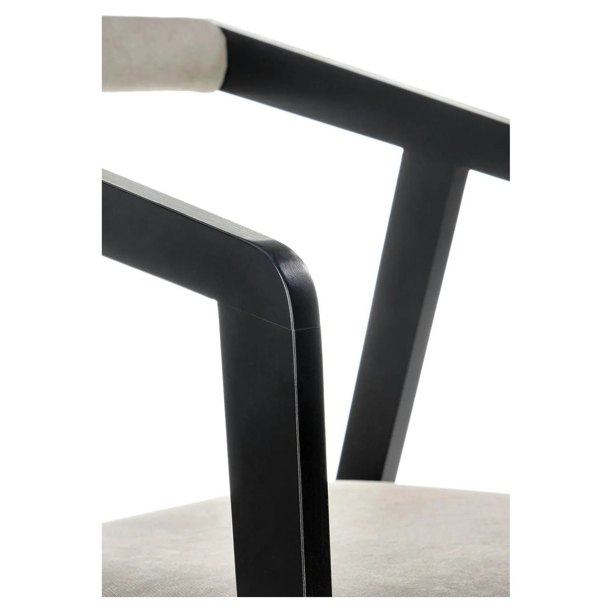 Scaun AZUL, negru/gri, lemn/stofa catifelata, 50x53x79 cm