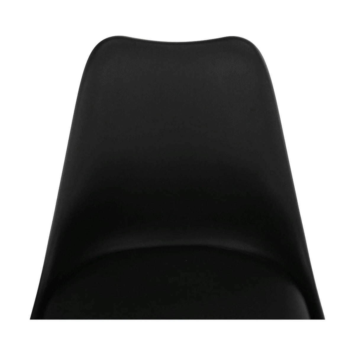 Scaun BALI 2 NEW, negru/fag, piele ecologica/plastic/lemn, 48x56x81 cm
