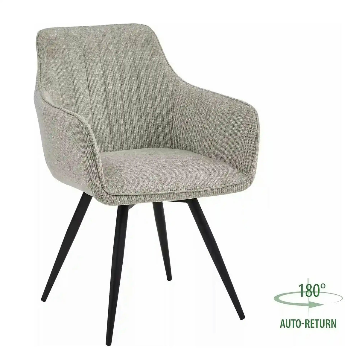 Scaun BALLO, bej deschis/negru, stofa clasica/metal, 56x58x84 cm