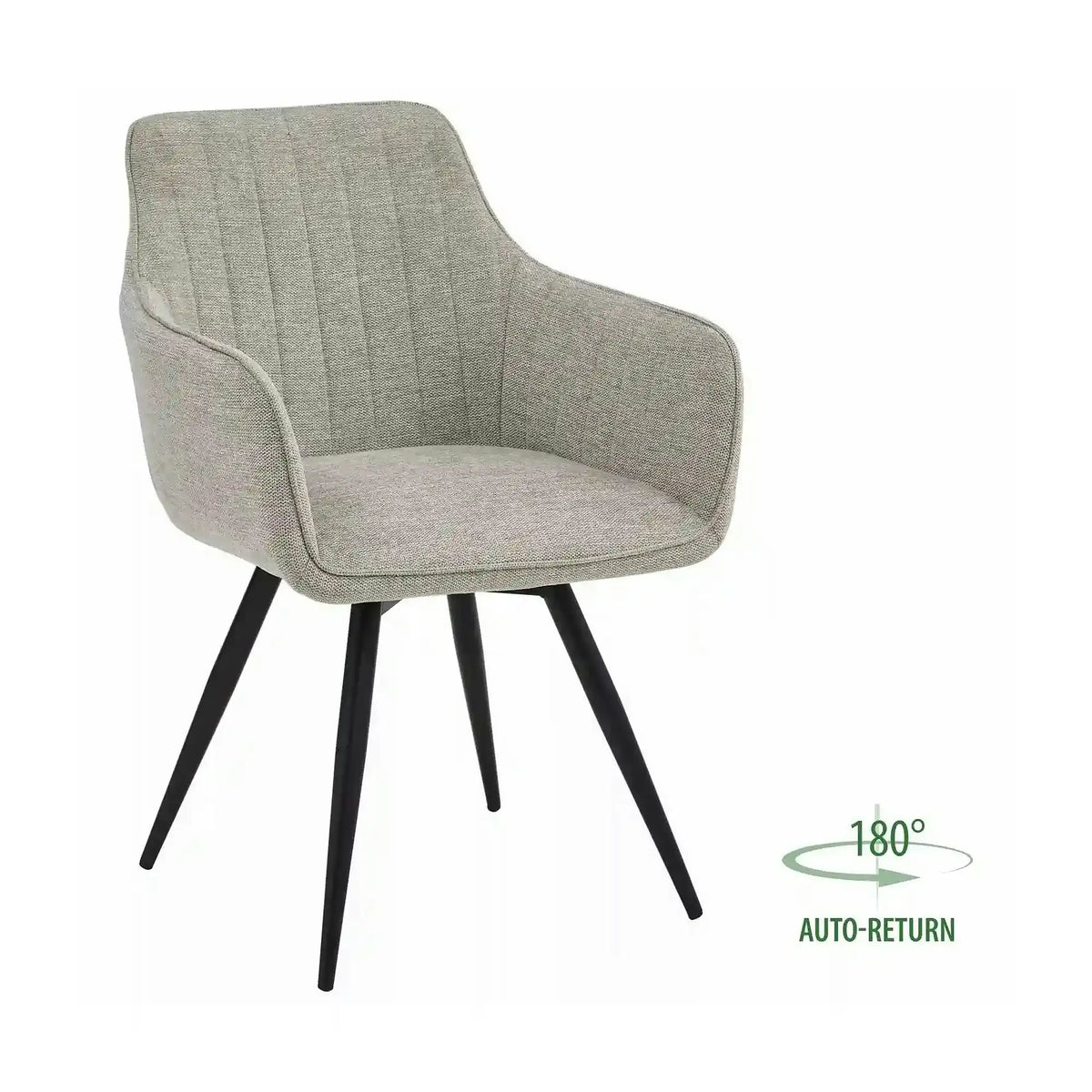 Scaun BALLO, bej deschis/negru, stofa clasica/metal, 56x58x84 cm