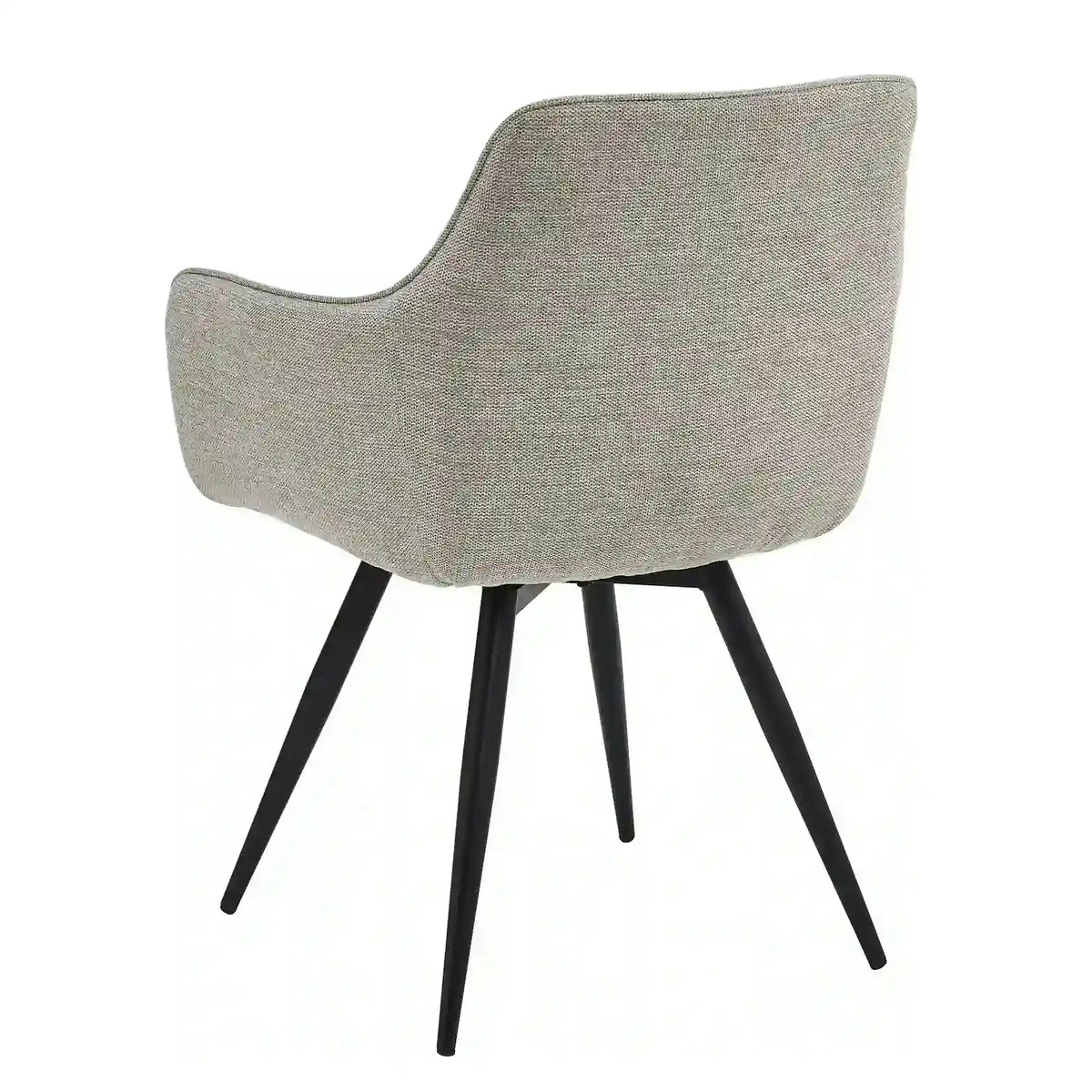 Scaun BALLO, bej deschis/negru, stofa clasica/metal, 56x58x84 cm
