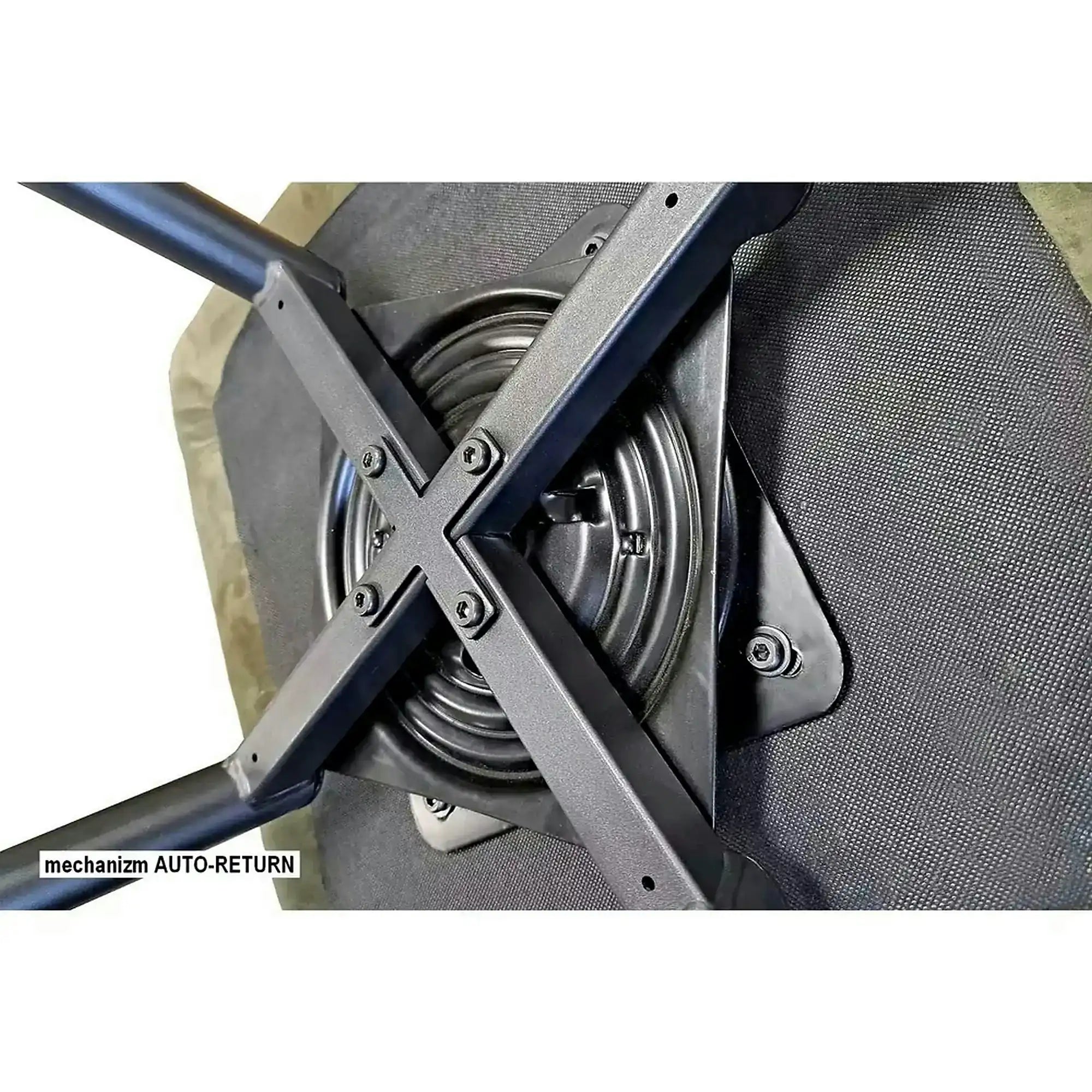 Scaun BALLO, bej/negru, stofa clasica/metal, 56x45x84 cm