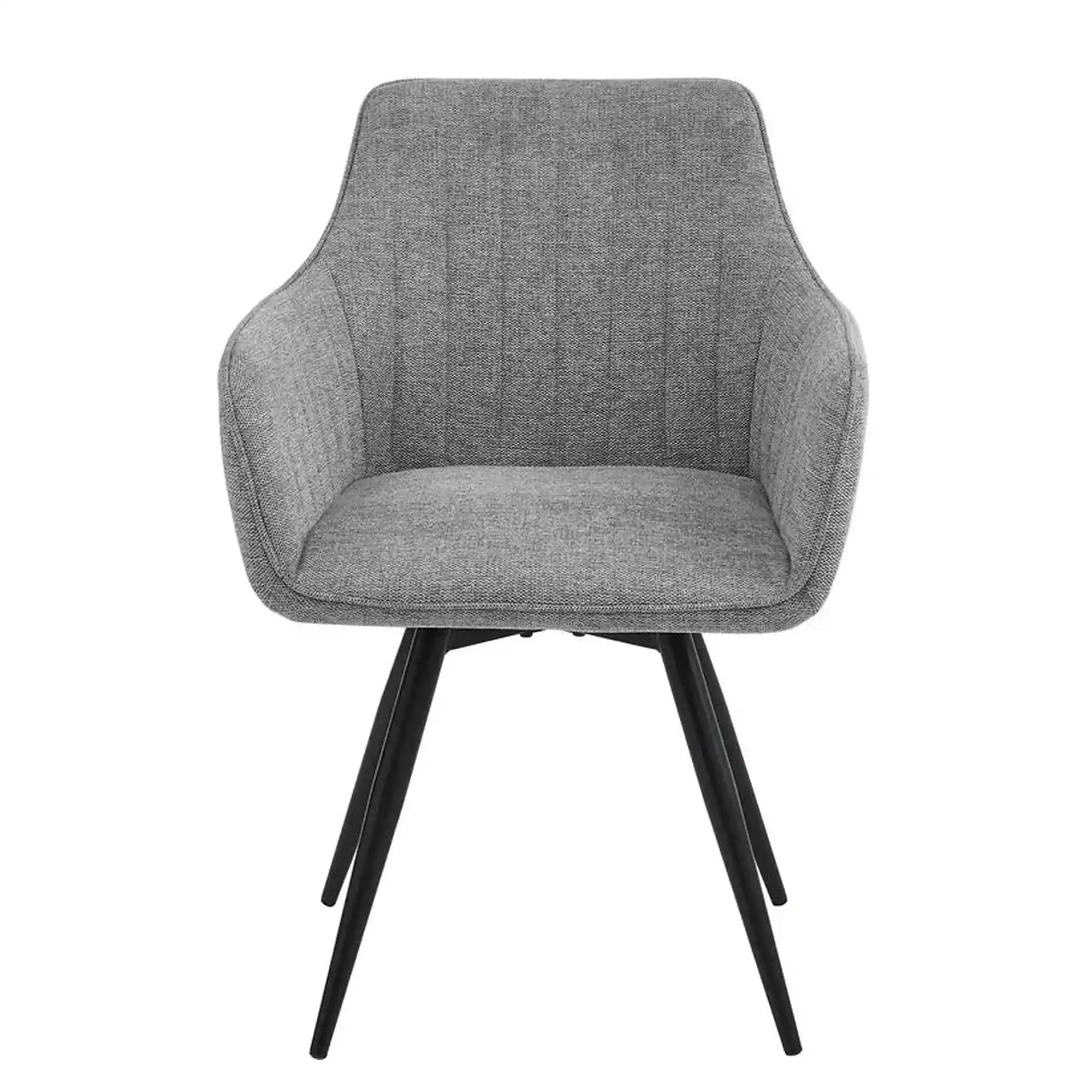 Scaun BALLO, gri/negru, stofa clasica/metal, 56x58x84 cm