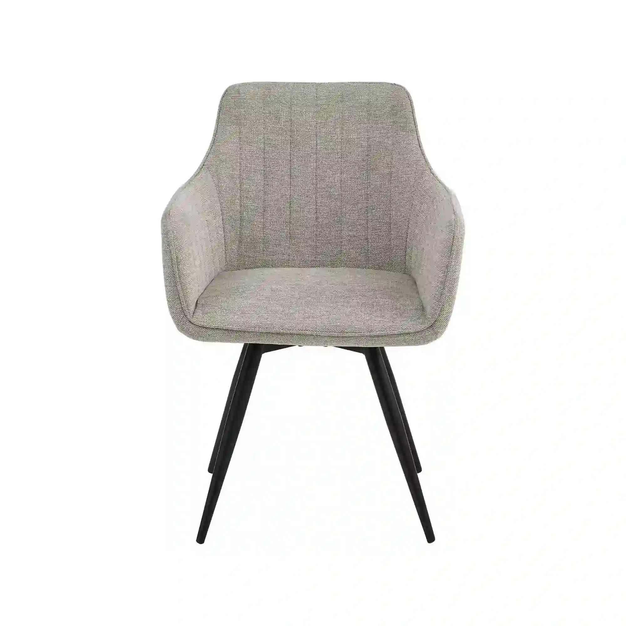 Scaun BALLO, gri/negru, stofa clasica/metal, 56x58x84 cm