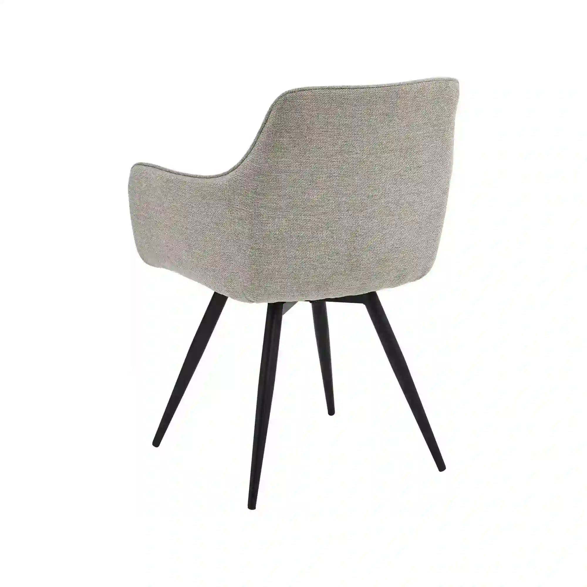 Scaun BALLO, gri/negru, stofa clasica/metal, 56x58x84 cm