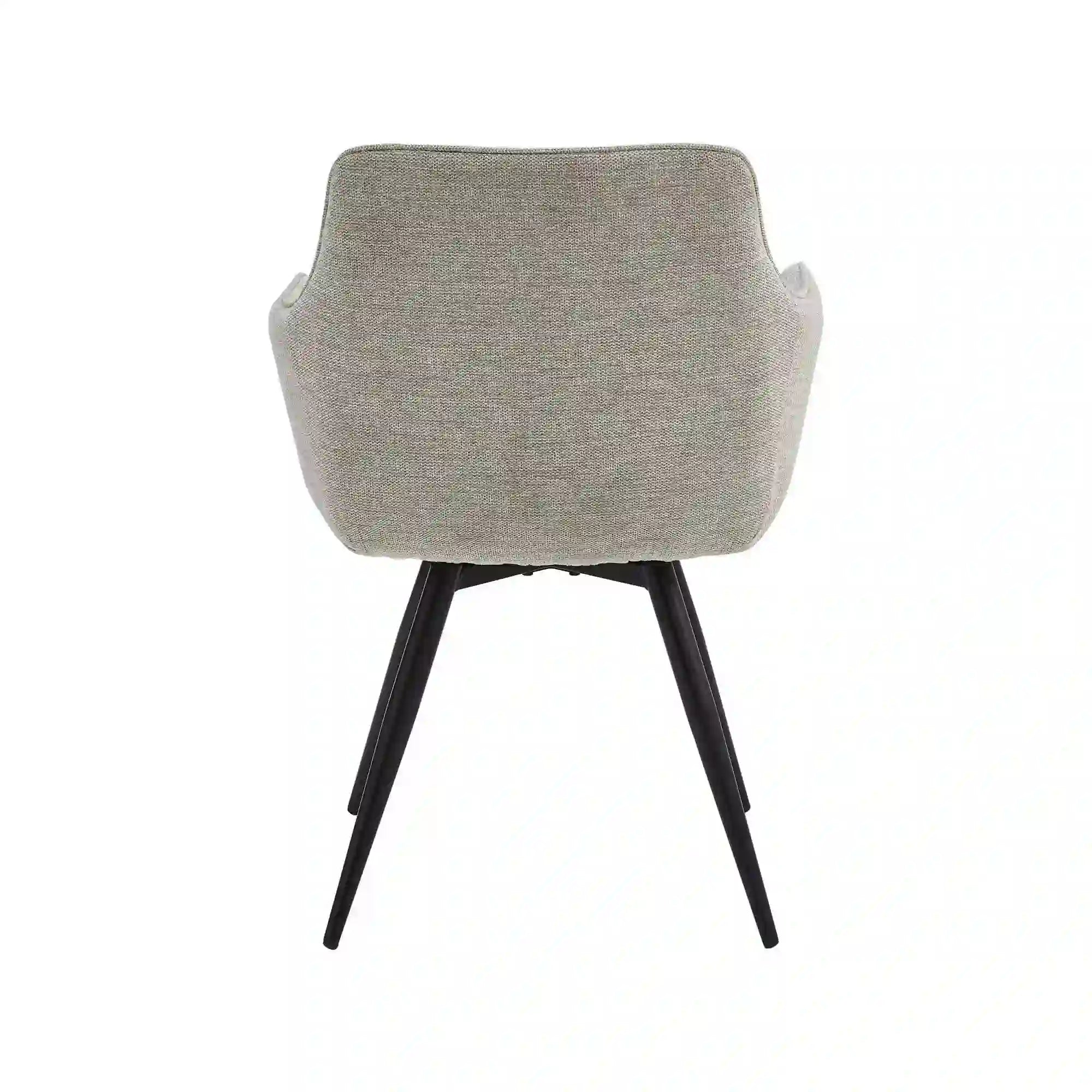 Scaun BALLO, gri/negru, stofa clasica/metal, 56x58x84 cm