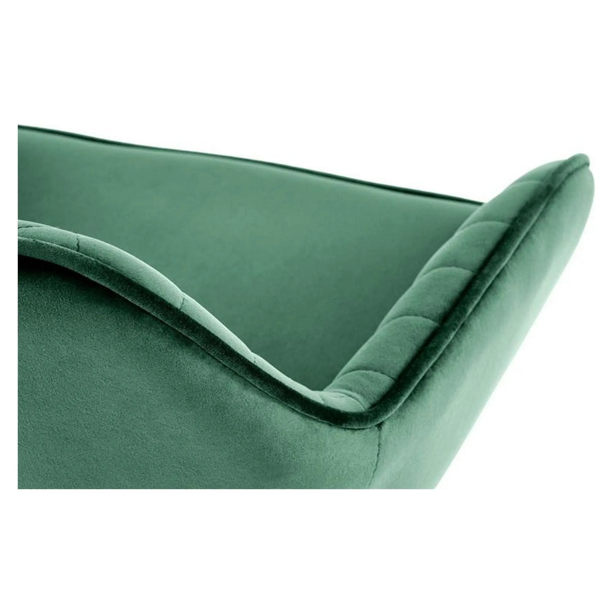 Scaun bar H103, verde inchis/negru, stofa catifelata/otel, 55x55x92/114 cm