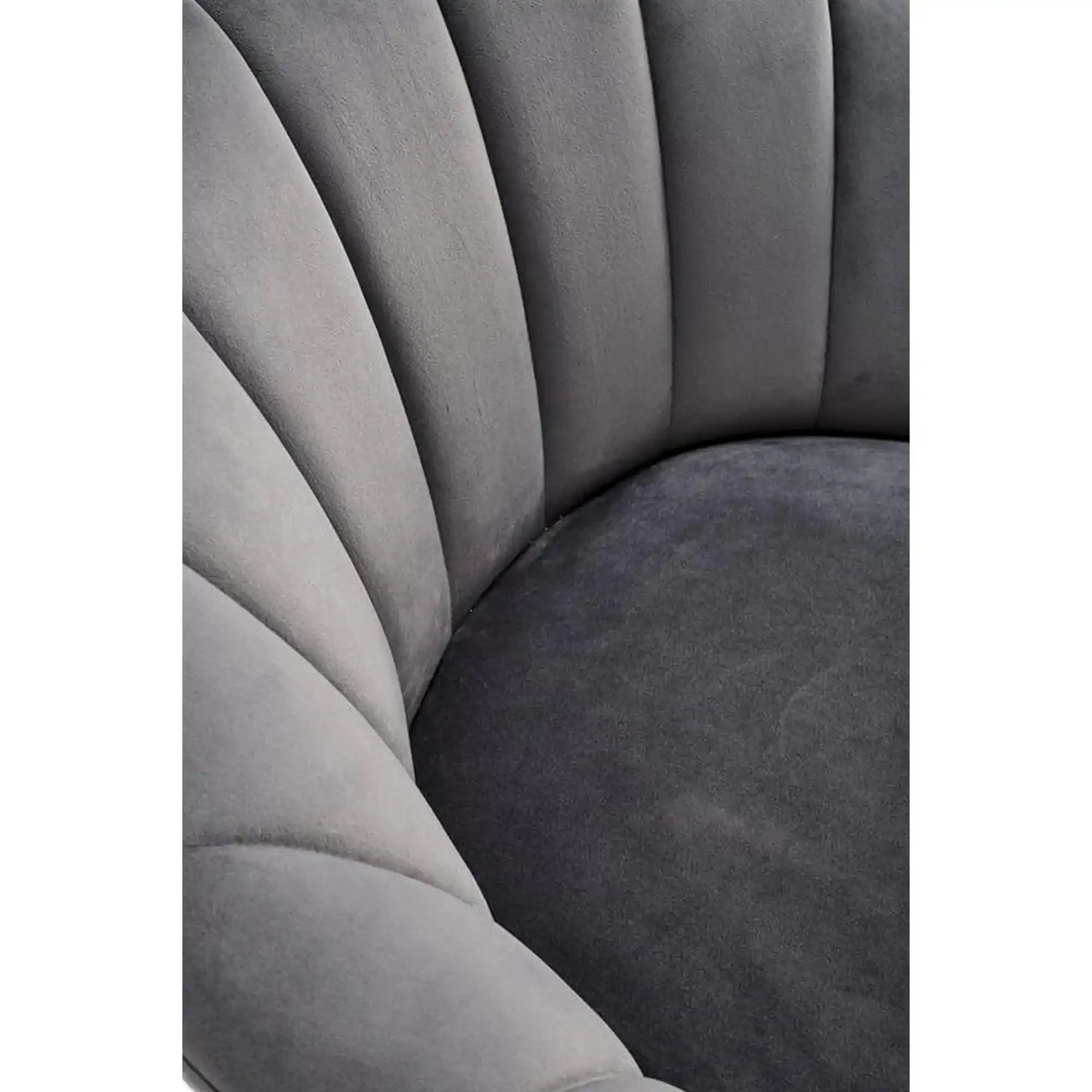 Scaun bar H112, gri/auriu, stofa catifelata/otel, 58x52x87 cm