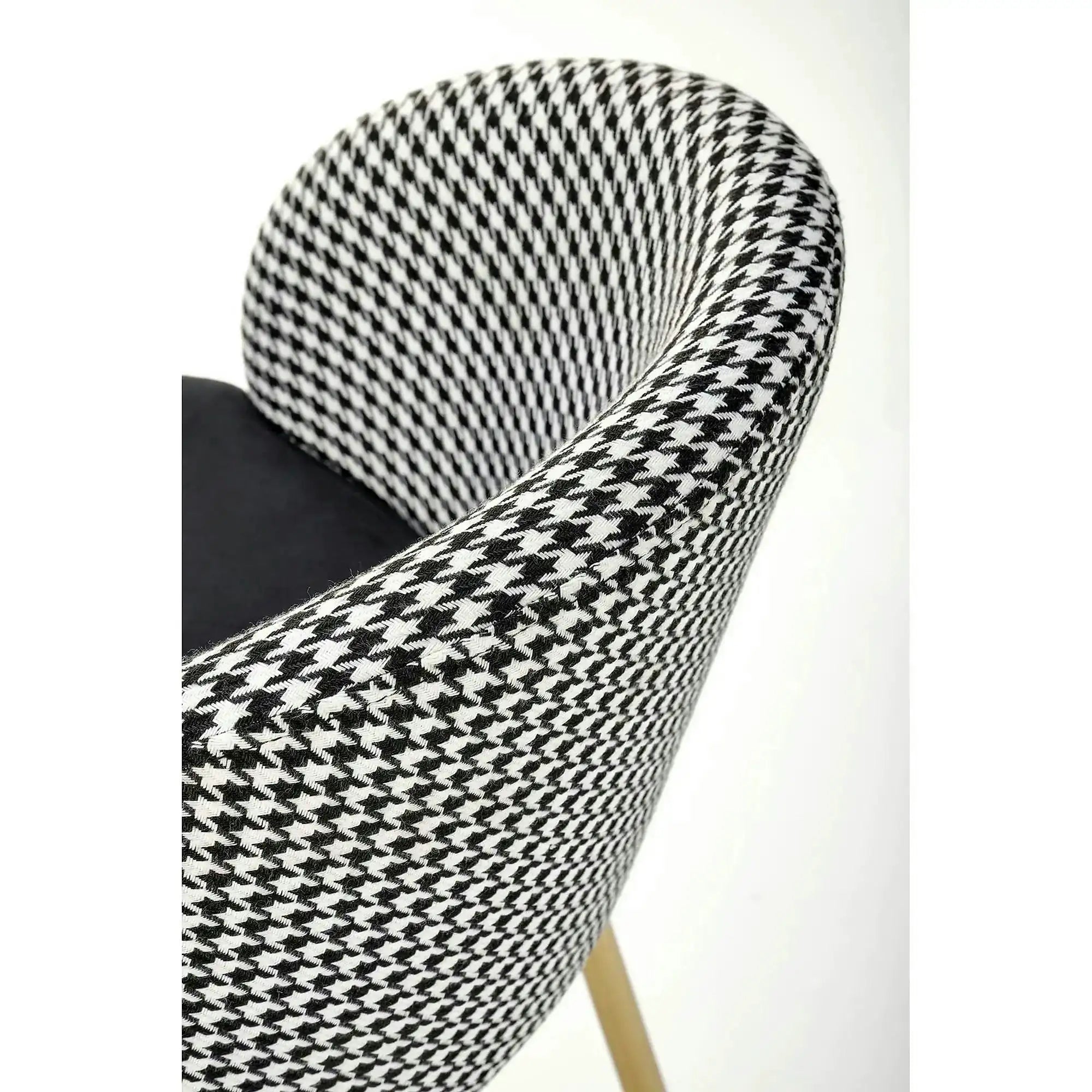 Scaun bar H113, negru/gri/auriu, stofa catifelata/otel, 47x55x85 cm
