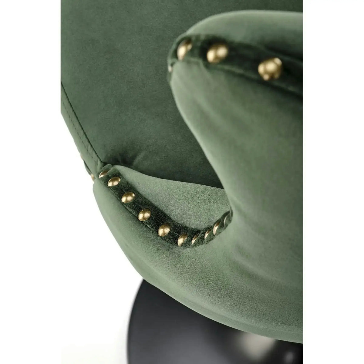 Scaun bar H117, verde/negru, stofa catifelata/otel, 47x52x96/118 cm