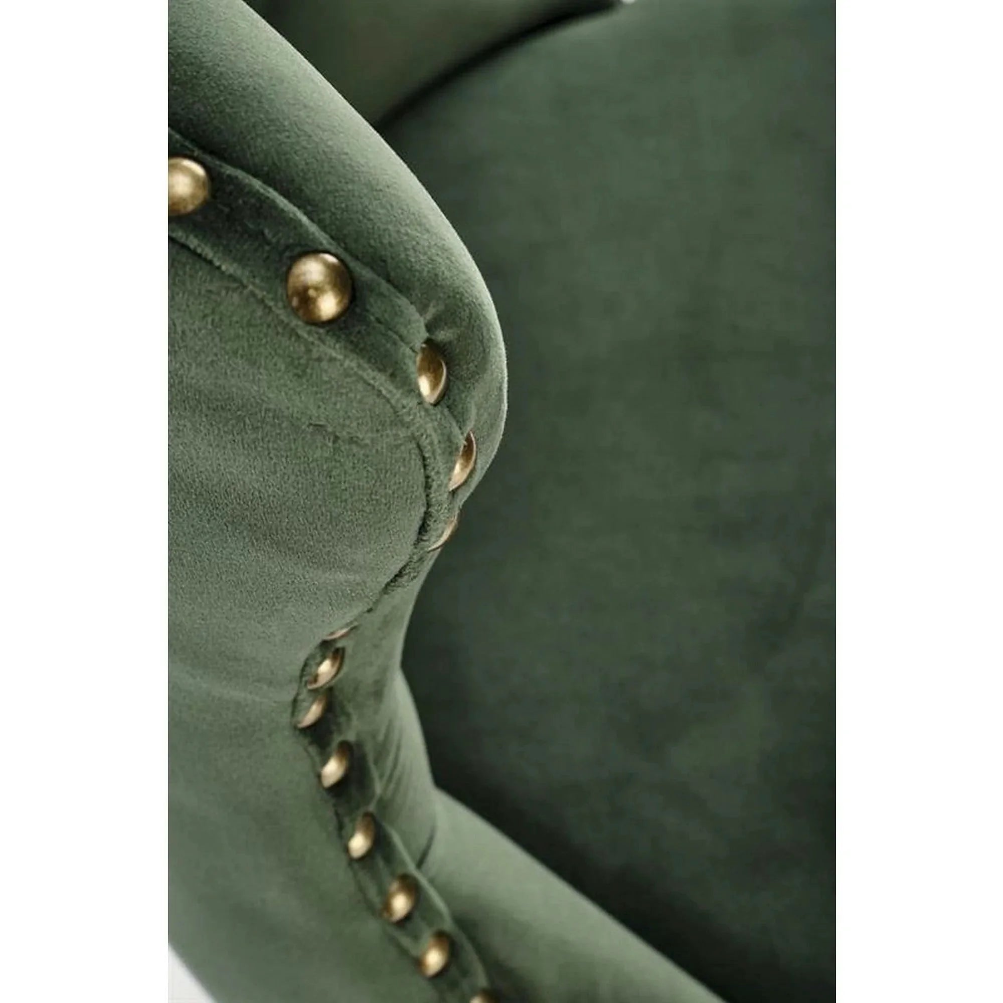 Scaun bar H117, verde/negru, stofa catifelata/otel, 47x52x96/118 cm