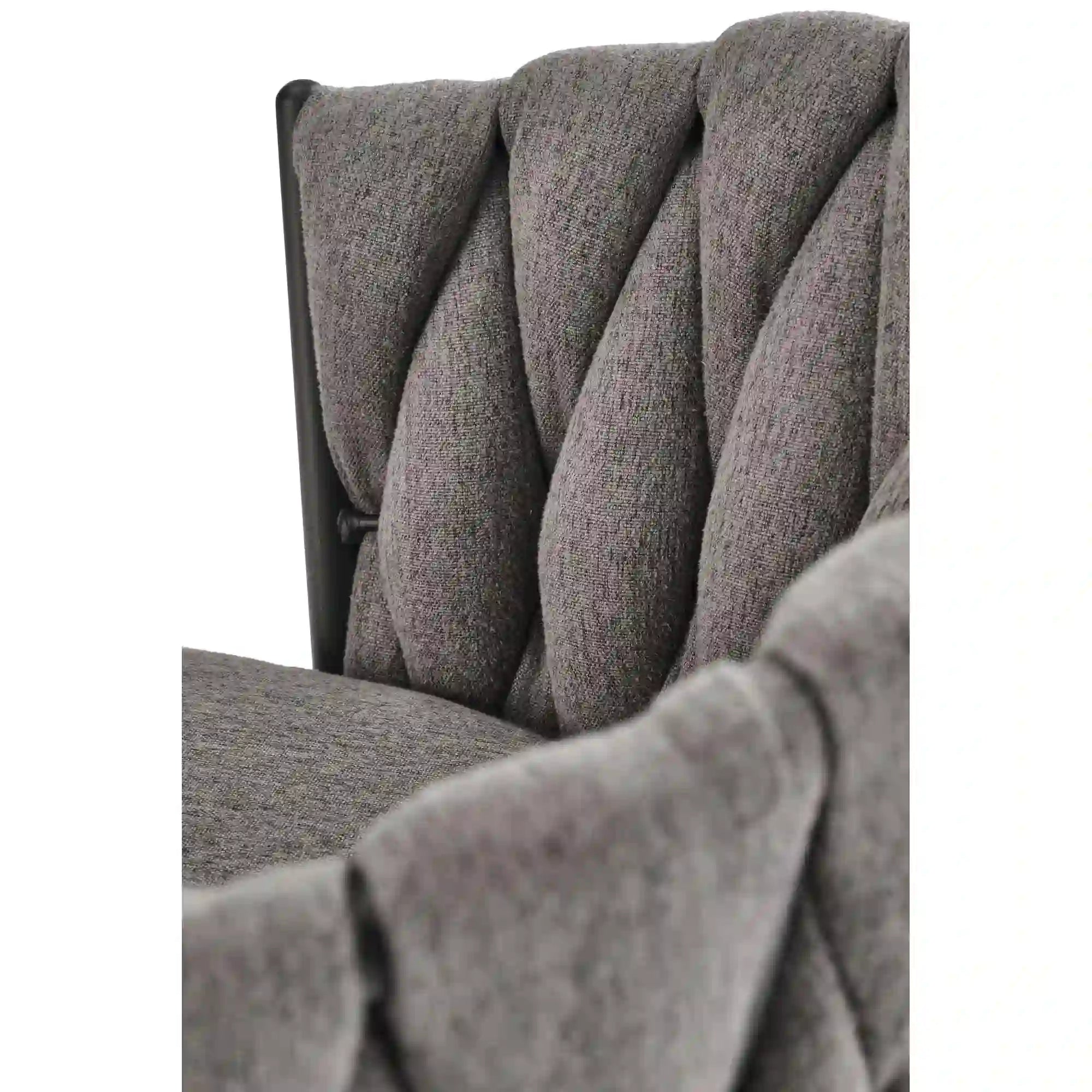 Scaun bar H125, gri - Nea 15, stofa clasica/otel, 53x54x90/105 cm