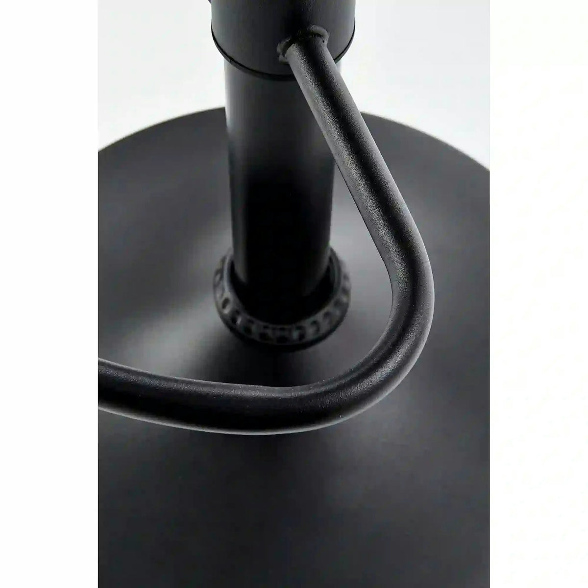 Scaun bar H88, maro/negru, piele ecologica/otel, 39x46x89/109 cm