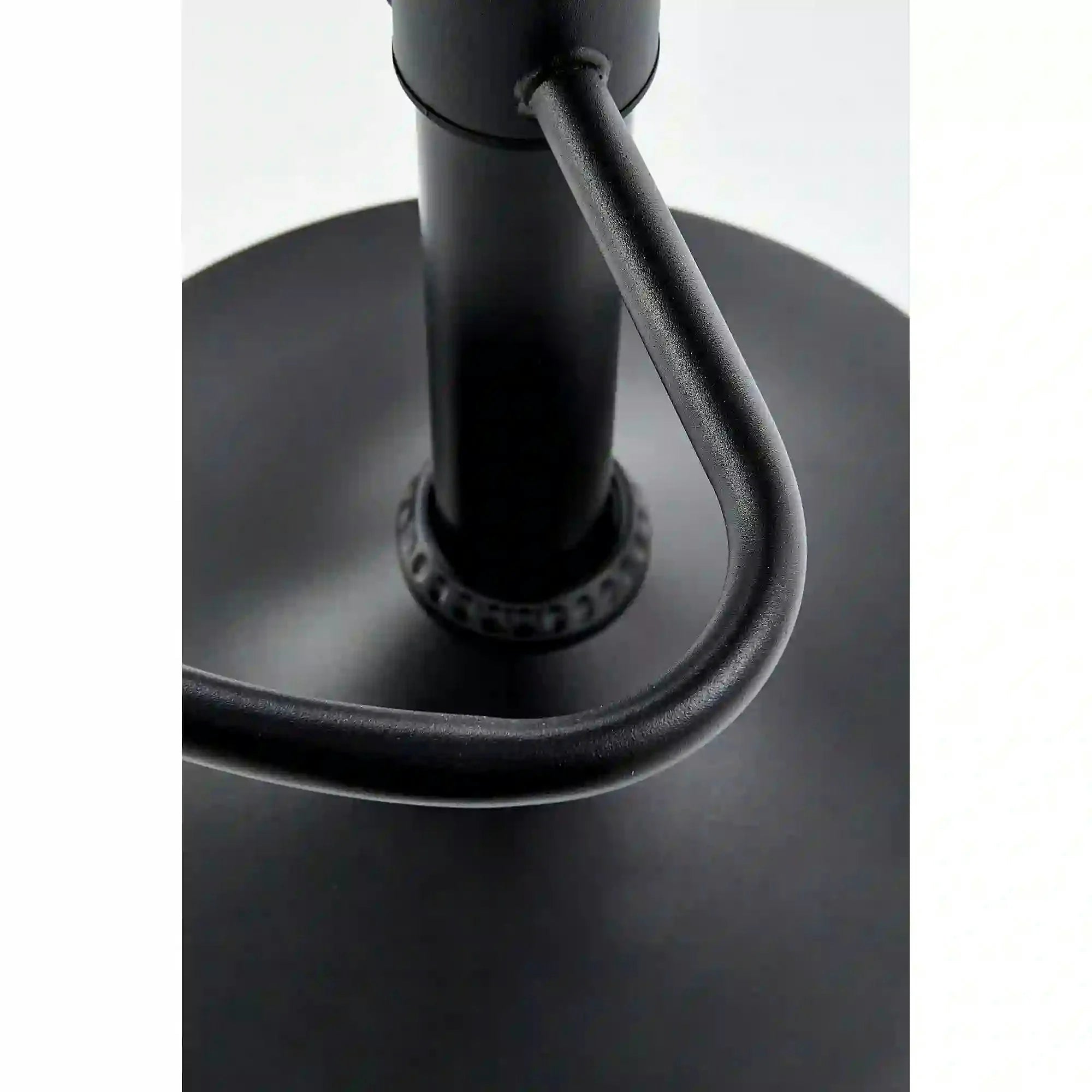 Scaun bar H88, maro/negru, piele ecologica/otel, 39x46x89/109 cm
