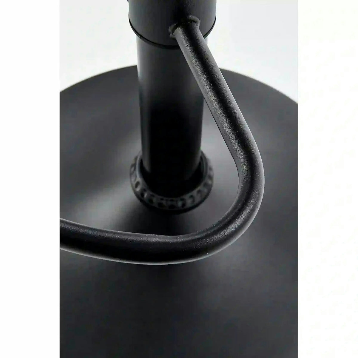Scaun bar H88, maro/negru, piele ecologica/otel, 39x46x89/109 cm