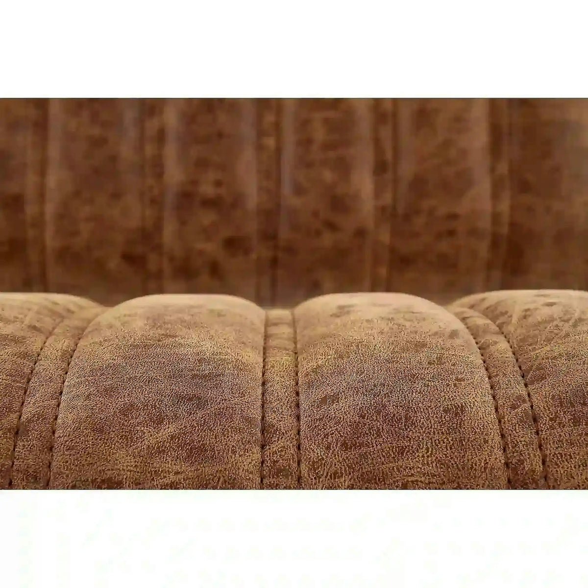 Scaun bar H88, maro/negru, piele ecologica/otel, 39x46x89/109 cm