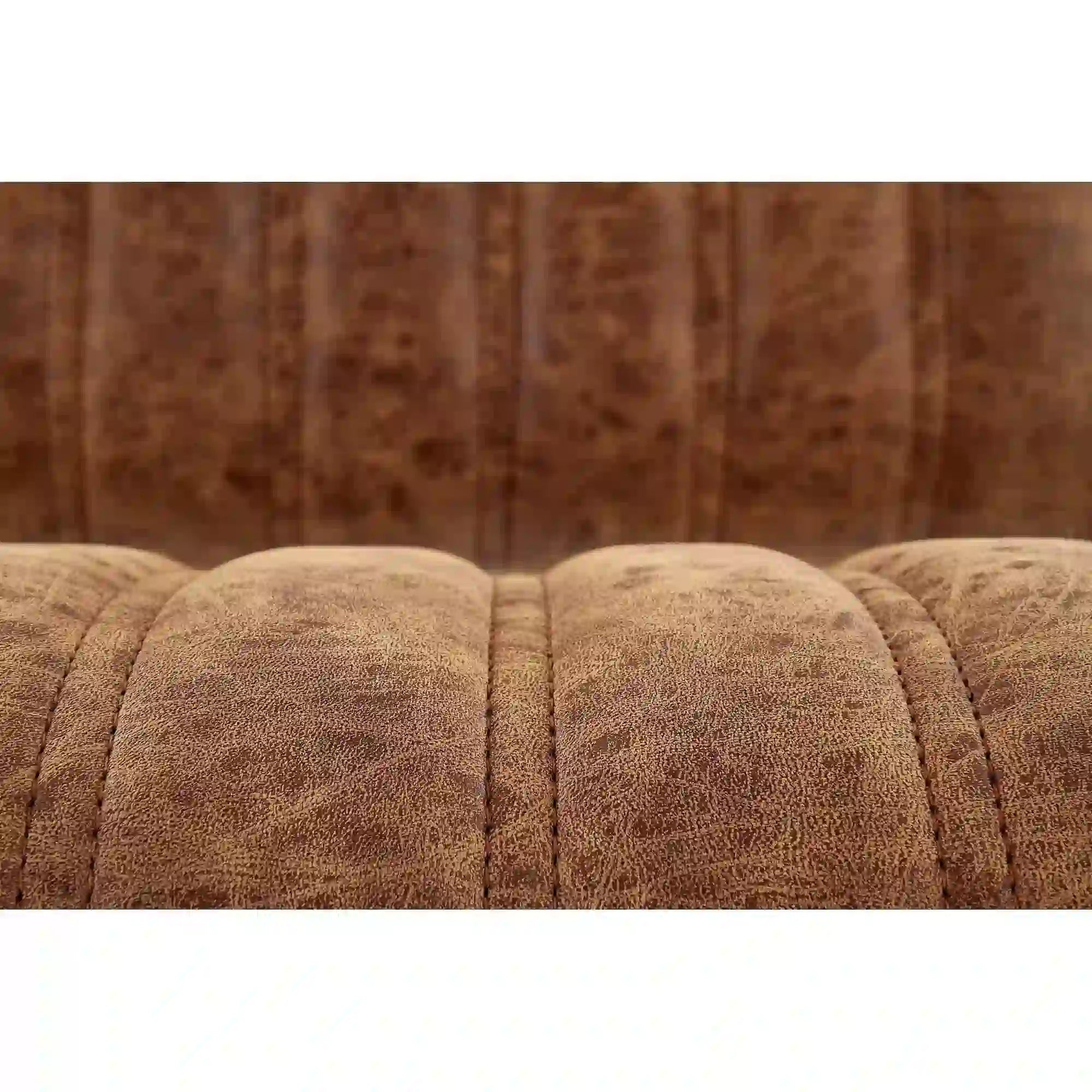 Scaun bar H88, maro/negru, piele ecologica/otel, 39x46x89/109 cm