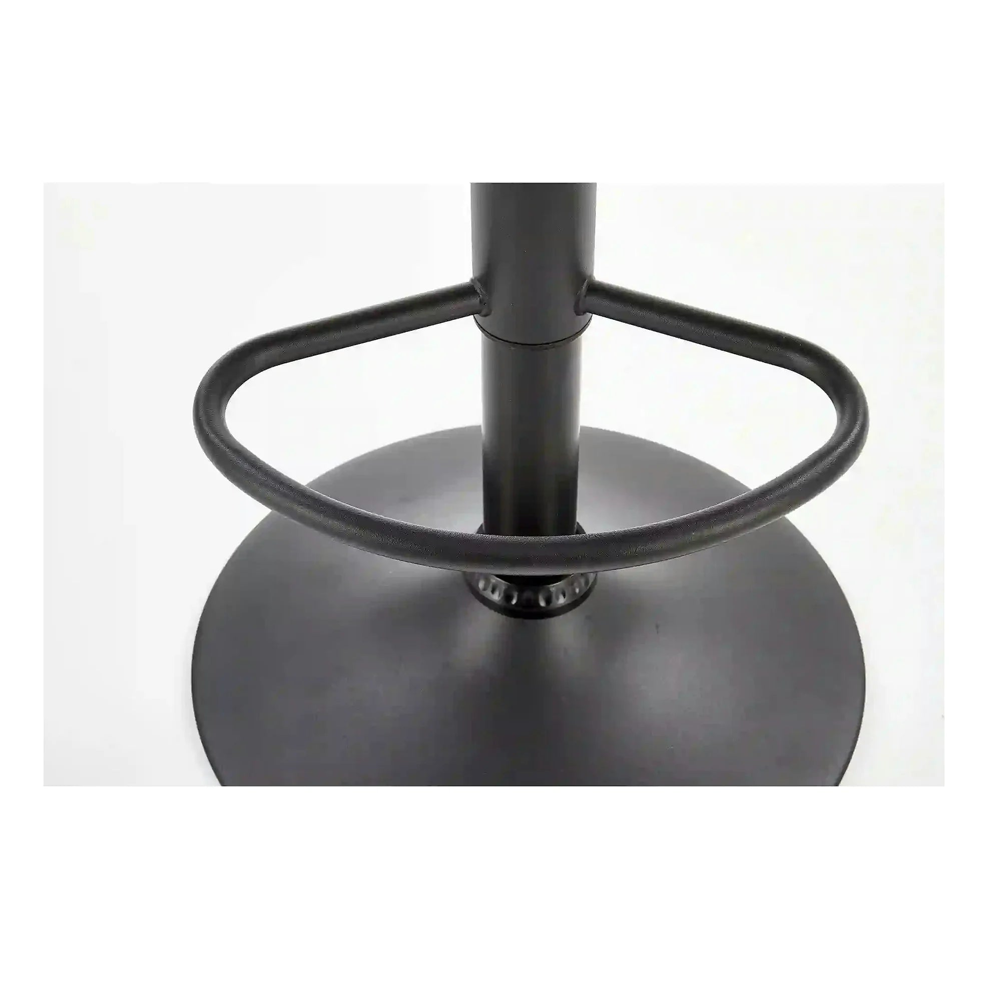 Scaun bar H89, gri inchis, piele ecologica/otel, 41x48x88/108 cm