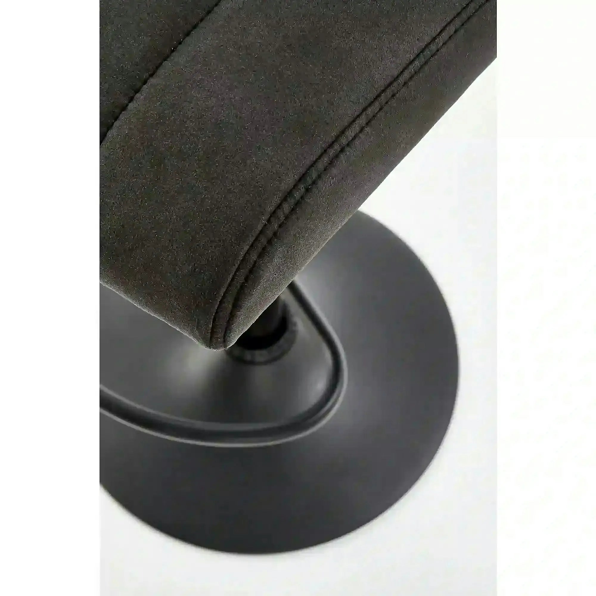 Scaun bar H89, gri inchis, piele ecologica/otel, 41x48x88/108 cm