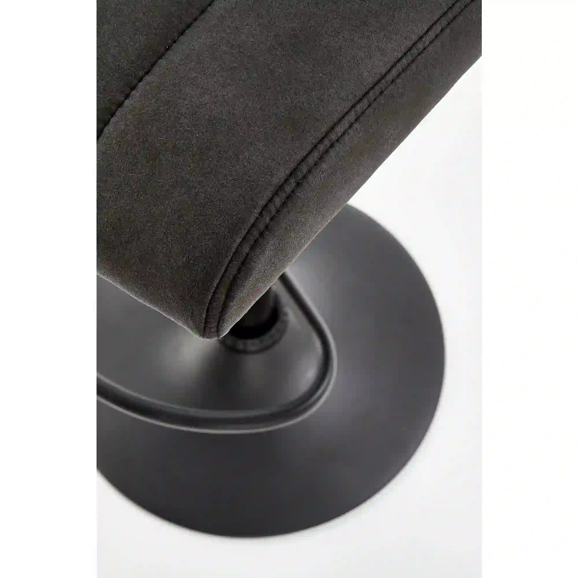 Scaun bar H89, gri inchis, piele ecologica/otel, 41x48x88/108 cm