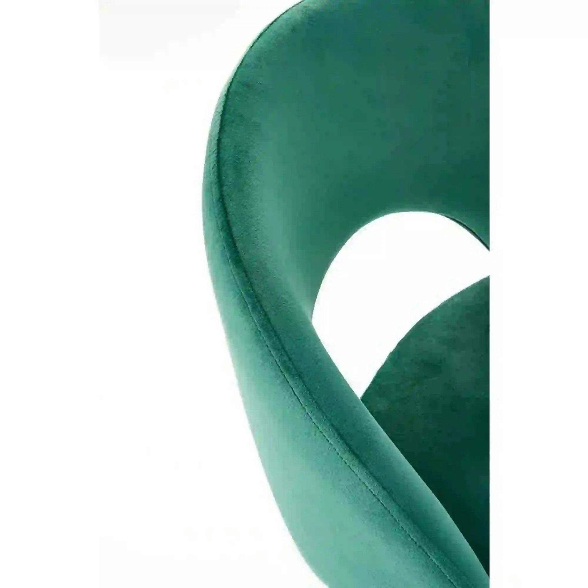 Scaun bar H96, verde inchis/negru, stofa/otel, 48x49x89 cm