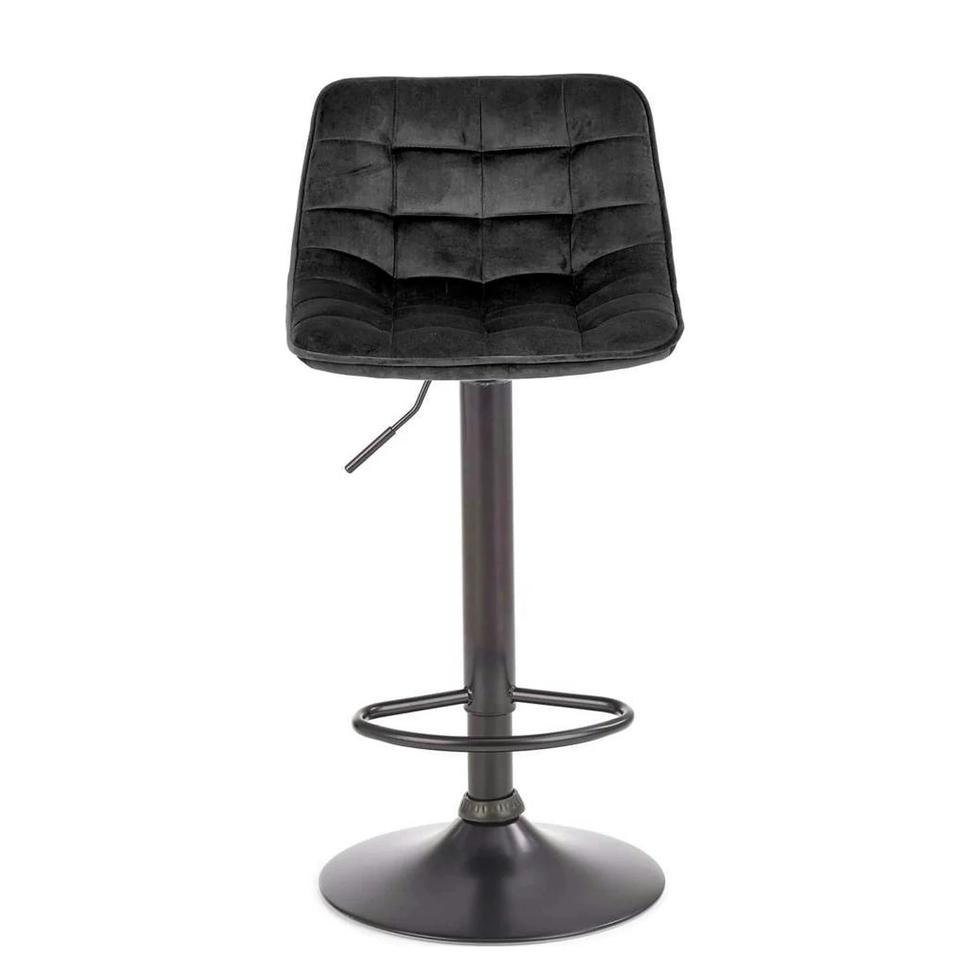 Scaun bar inalt H95, gri/gri inchis, stofa/otel, 43x44x84/106 cm