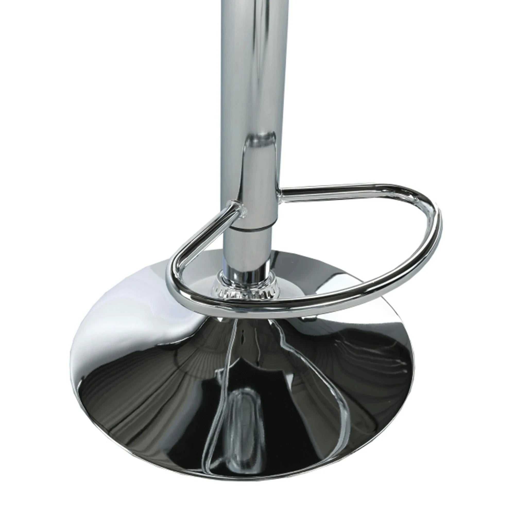 Scaun bar KANDY NEW, gri/crom, piele ecologica/metal, 40x41x87/107 cm