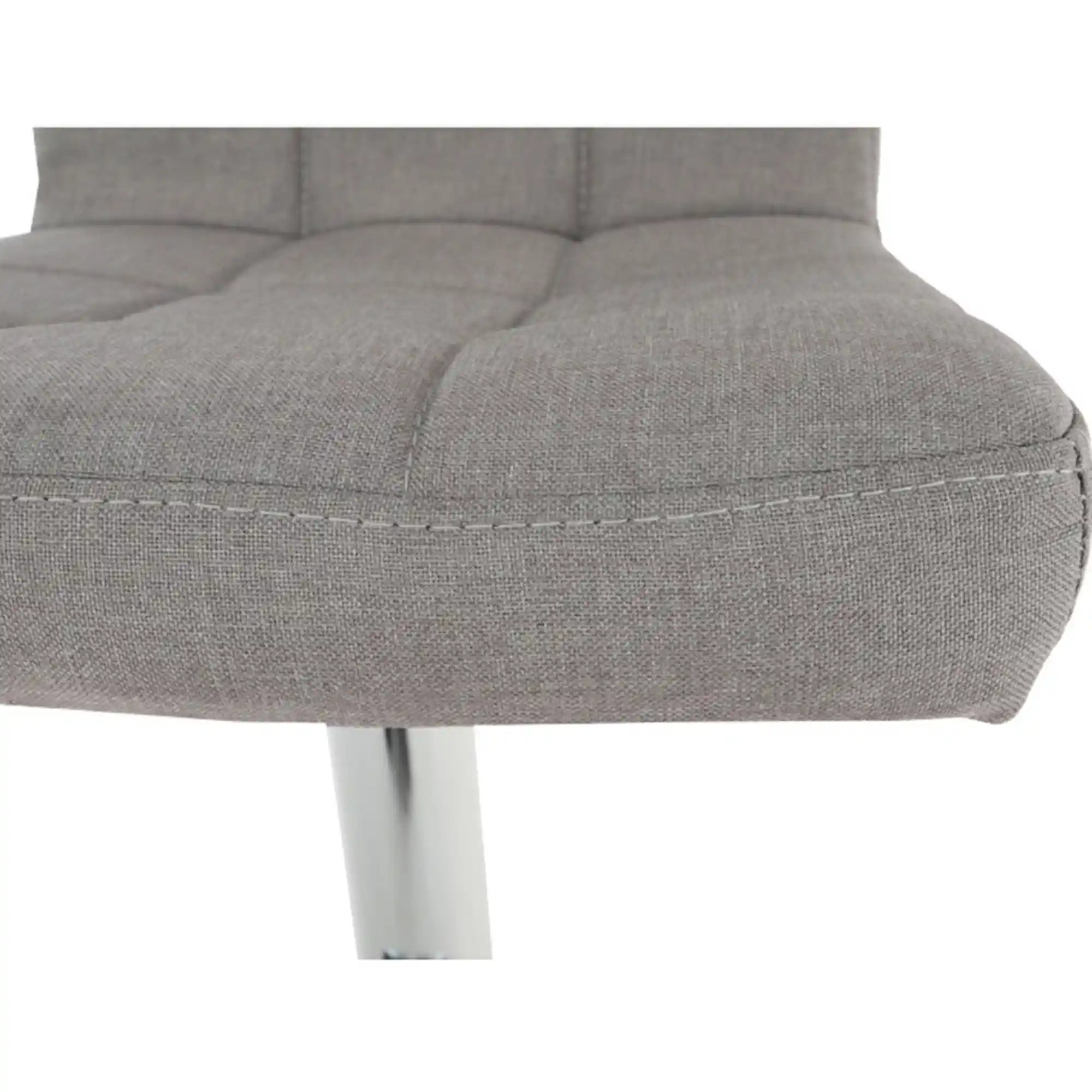 Scaun bar KANDY NEW, gri/crom, stofa clasica/otel, 40x41x87/107 cm