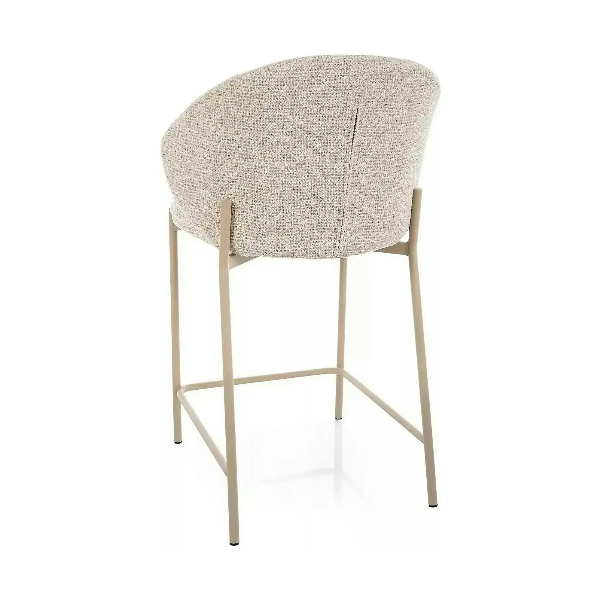 Scaun bar KIOTO H-2, bej deschis/cașmir, stofă/metal, 54x44x90 cm