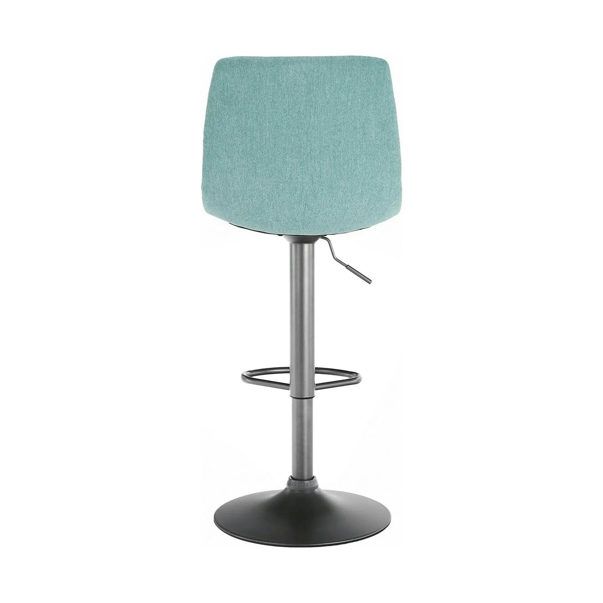Scaun bar LAHELA, verde menta/negru, stofa clasica/metal, 44x50x91/112 cm