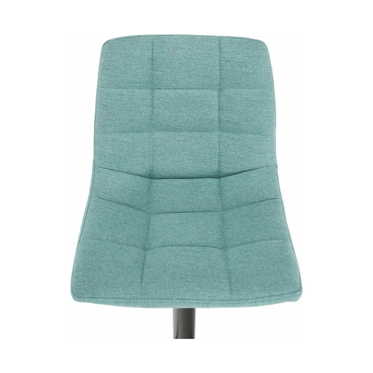 Scaun bar LAHELA, verde menta/negru, stofa clasica/metal, 44x50x91/112 cm