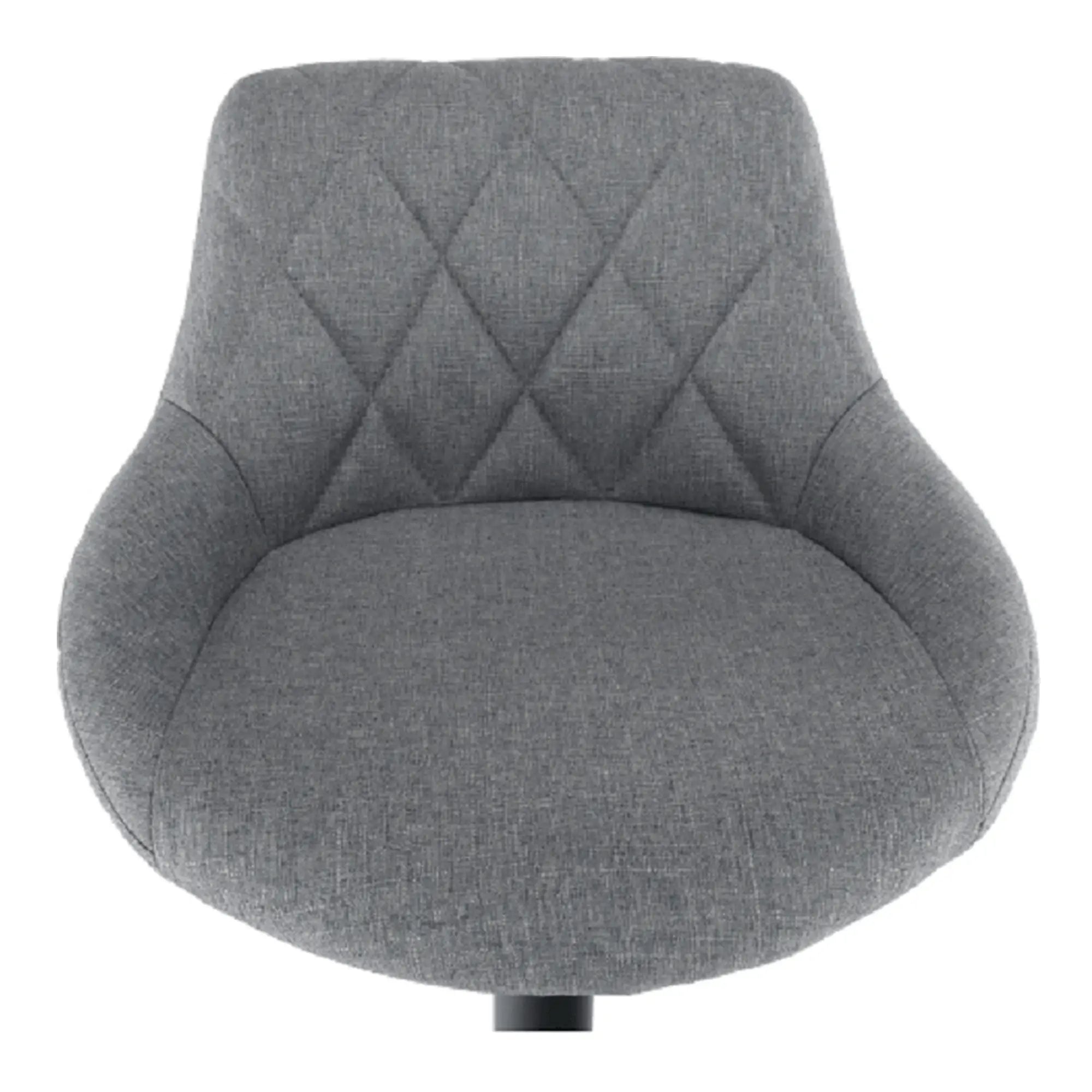 Scaun bar TERKAN, gri/negru, stofa clasica/otel, 48x51x84/105 cm