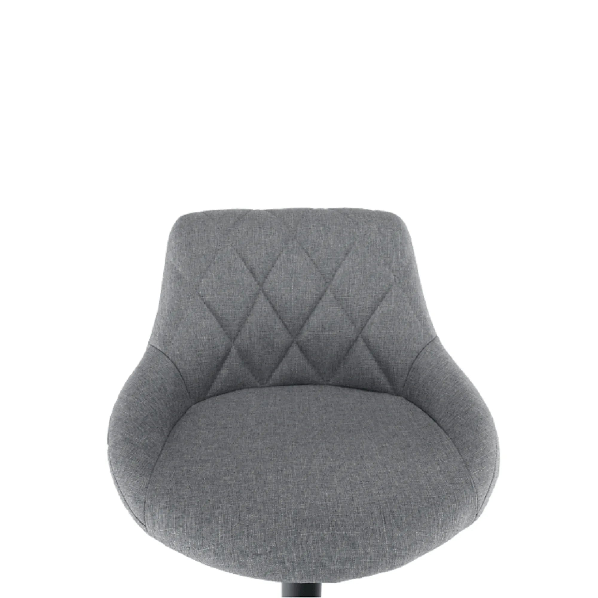 Scaun bar TERKAN, gri/negru, stofa clasica/otel, 48x51x84/105 cm