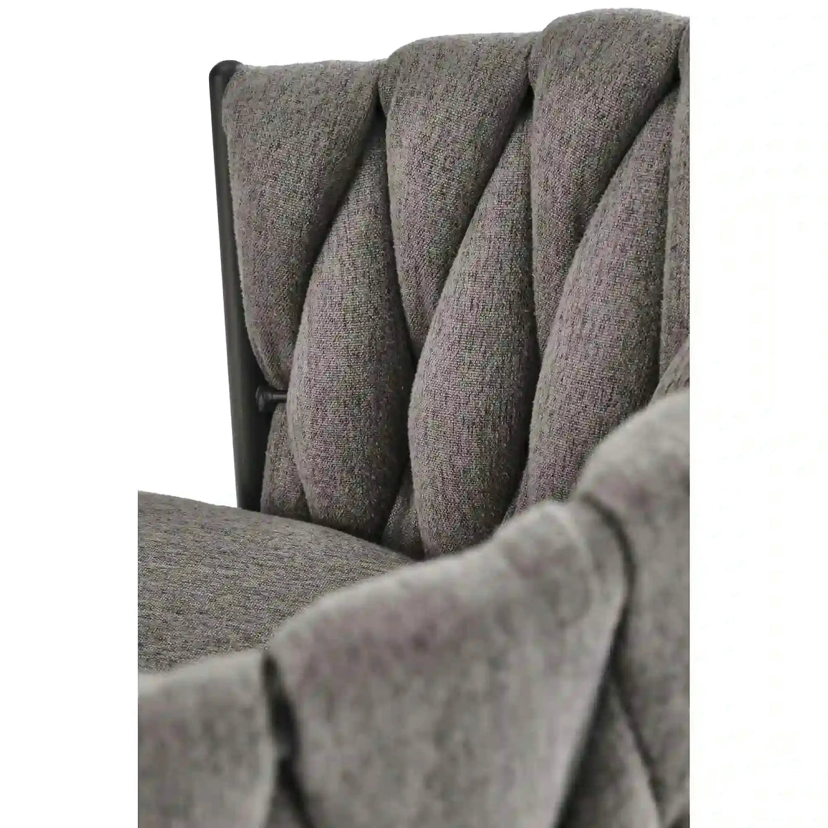 Scaun bar textil H125, gri - Nea 15, stofa clasica/otel, 53x54x90/105 cm