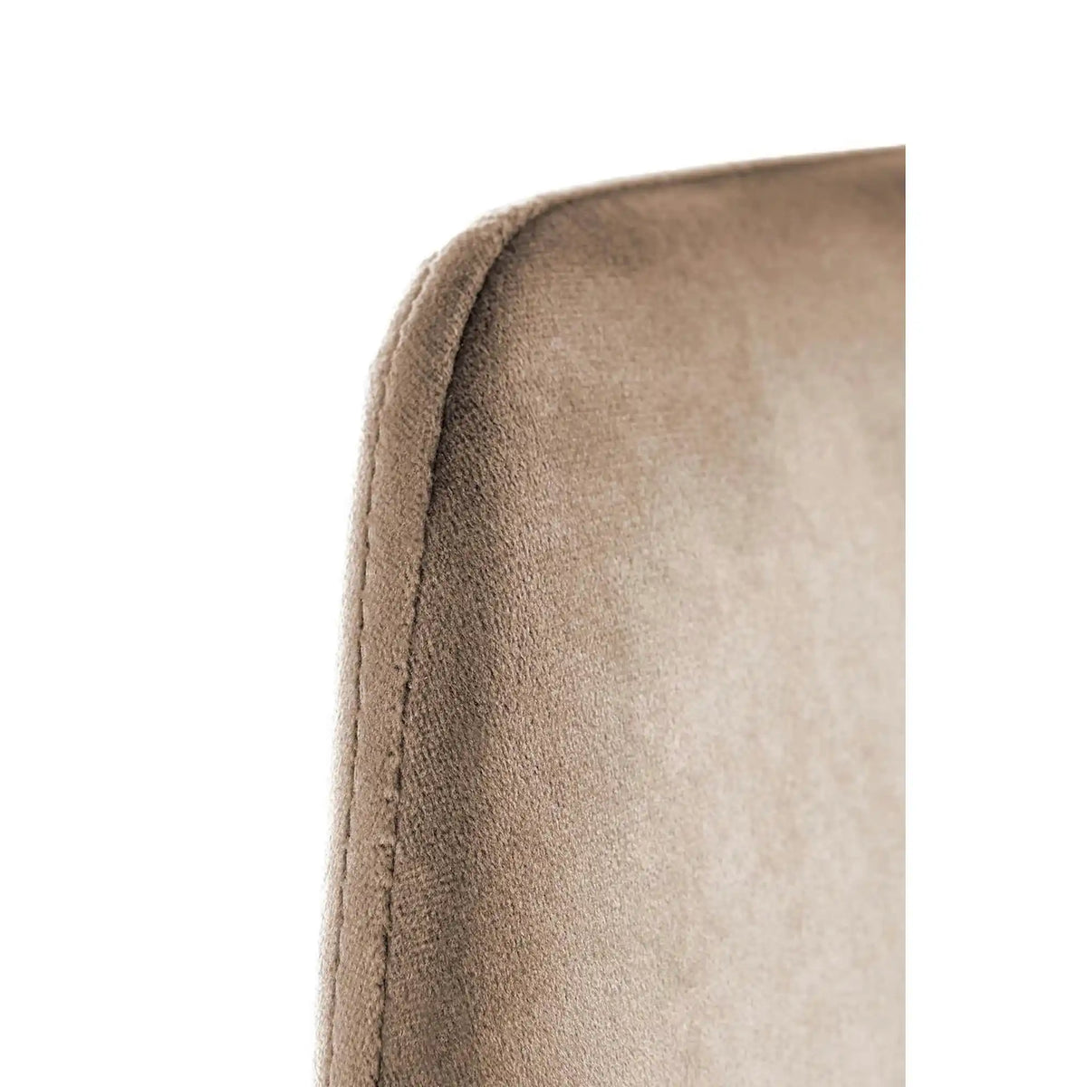 Scaun bej tapitat K460, stofa catifelata, 49x54x84 cm