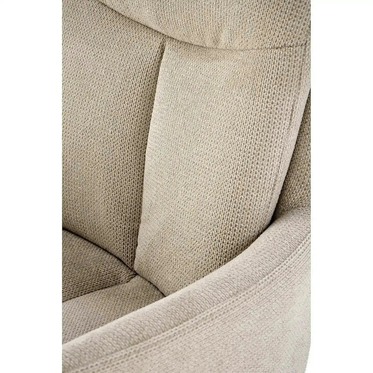 Scaun bej tapitat K536, stofa clasica/metal, 62x68x85 cm