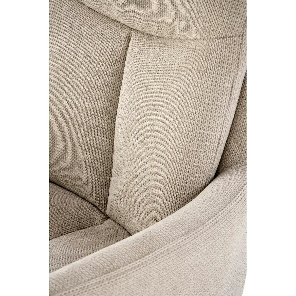 Scaun bej tapitat K536, stofa clasica/metal, 62x68x85 cm