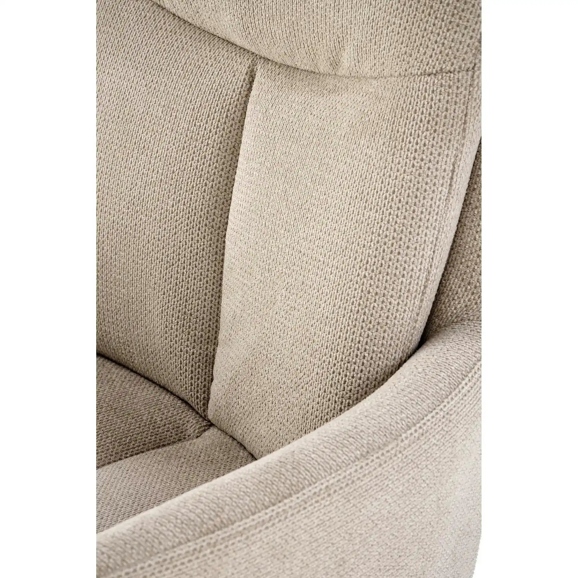Scaun bej tapitat K536, stofa clasica/metal, 62x68x85 cm