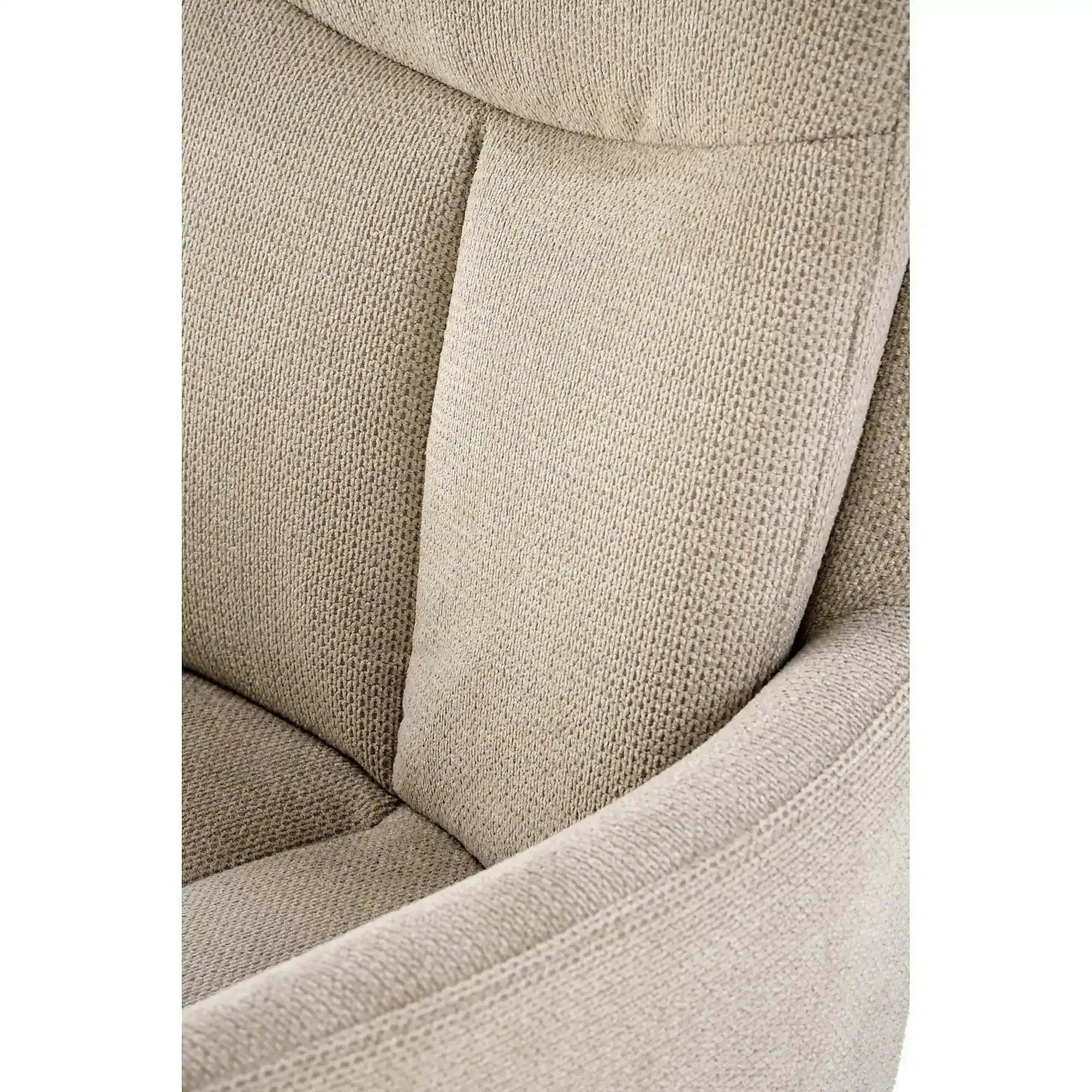 Scaun bej tapitat K536, stofa clasica/metal, 62x68x85 cm