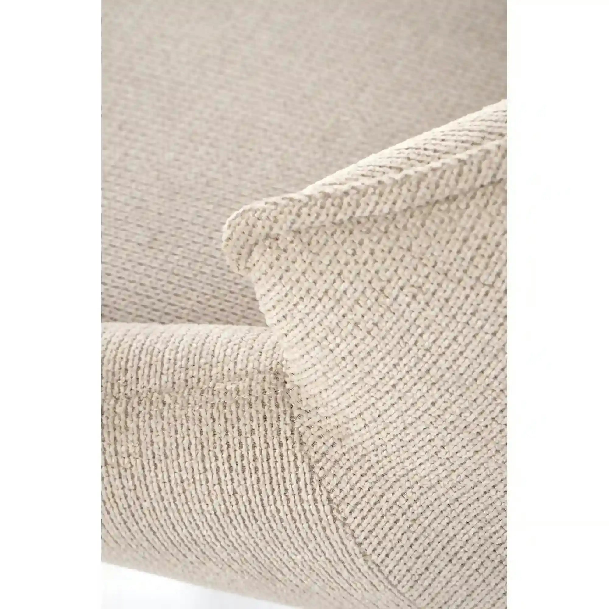 Scaun bej tapitat K543, stofa clasica/metal, 55x60x87 cm