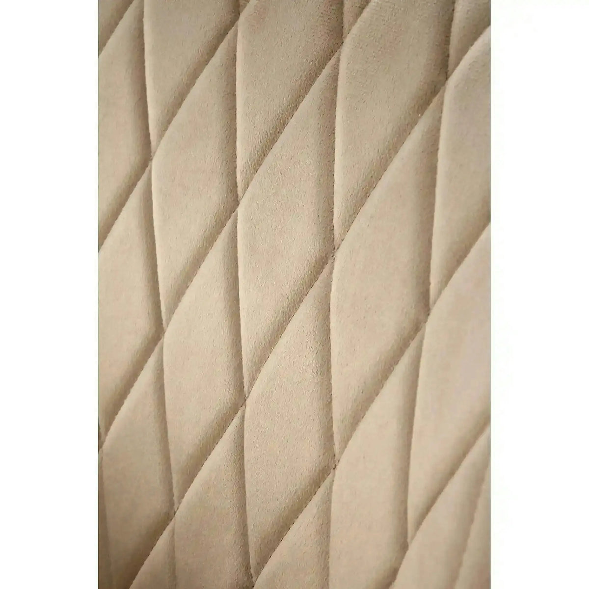 Scaun bej tapitat K558, bej/negru, stofa catifelata/metal, 59x60x86 cm