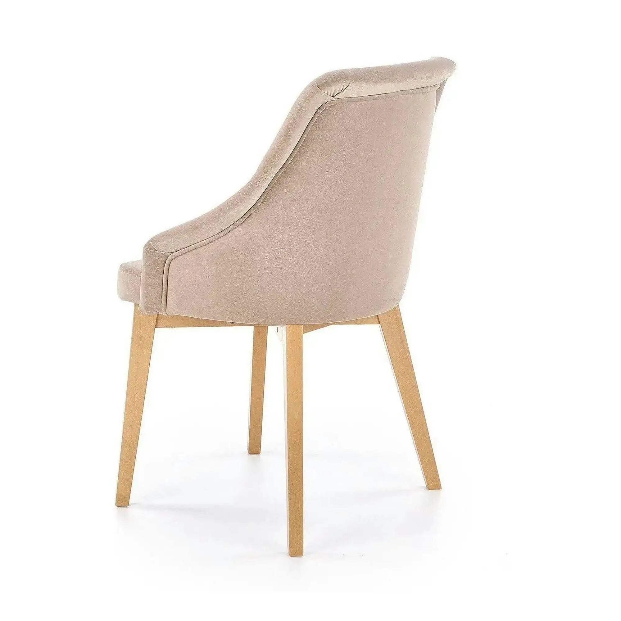 Scaun bej tapitat TOLEDO 2, 57x56x86 cm