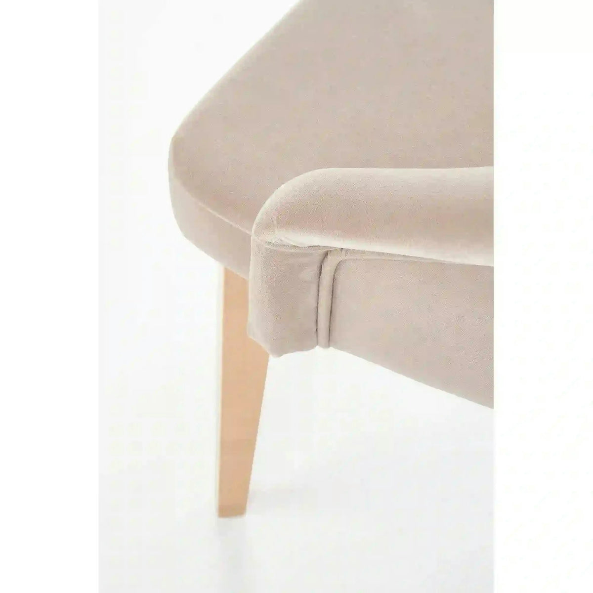 Scaun bej tapitat TOLEDO 2, 57x56x86 cm