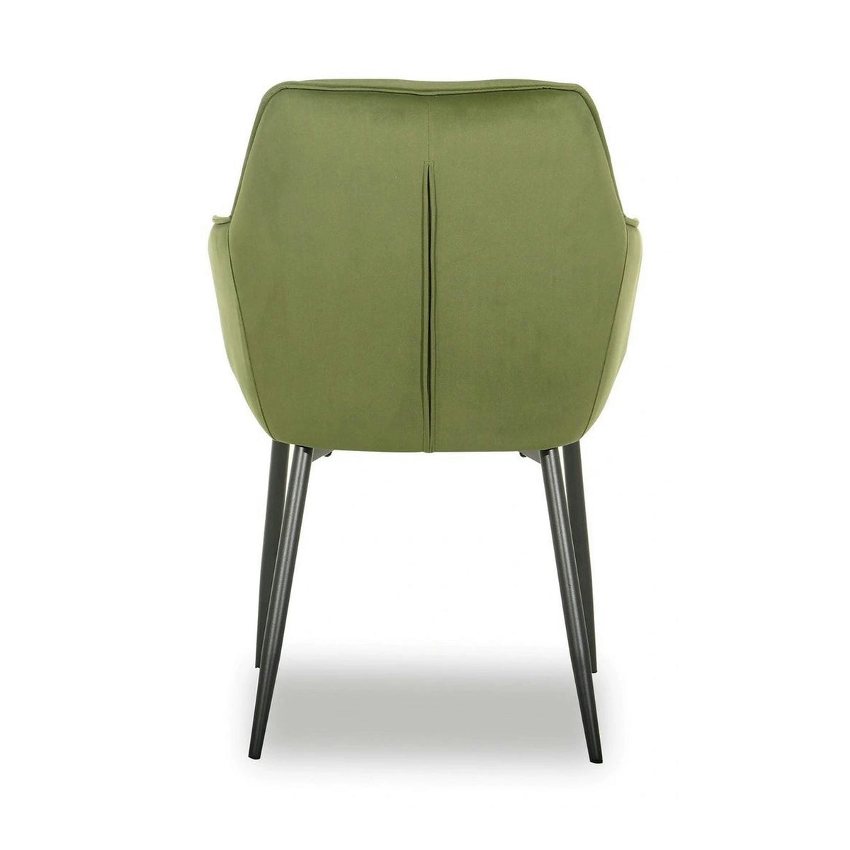 Scaun BEL NEW, verde/negru, stofa catifelata/metal, 58x63x86 cm